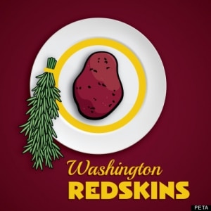 PETA Redskins