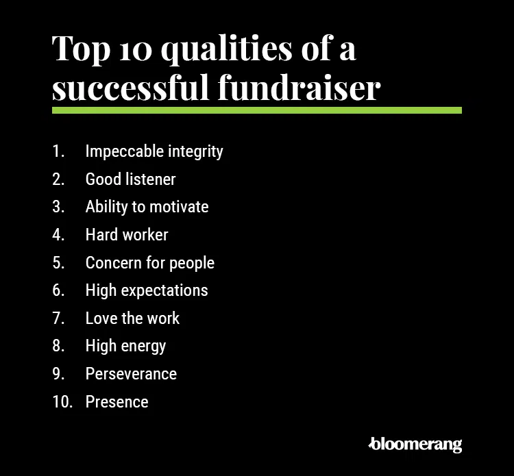 The most successful fundraisers have a combination or all of these traits