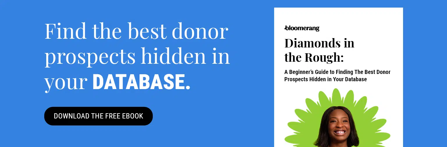 Find the best donor prospects hidden in your database. Download the free eBook.