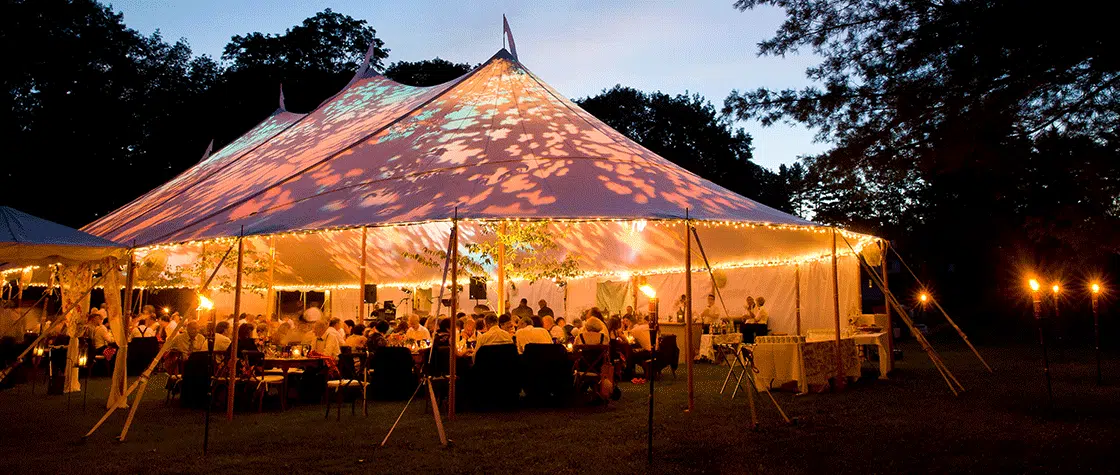 outside event being held at night