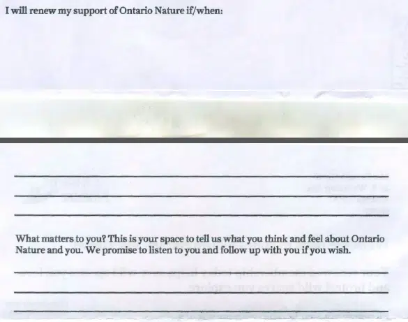 Ontario nature survey