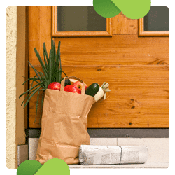 One virtual fundraising idea that you can use to engage supporters is a grocery dropoff service.