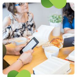 Book clubs are a great virtual fundraising idea that supporters can use to learn more about your mission.