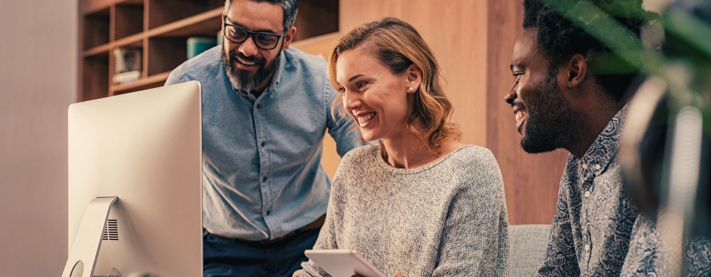 Team of fundraisers planning a virtual fundraiser using Bloomerang Software