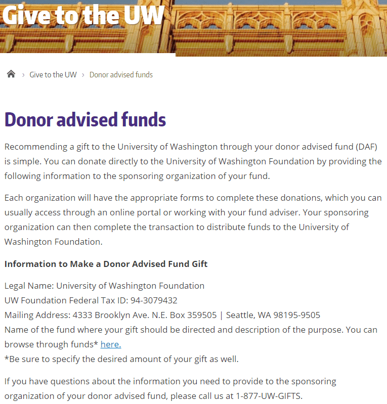 DAF University of Washington