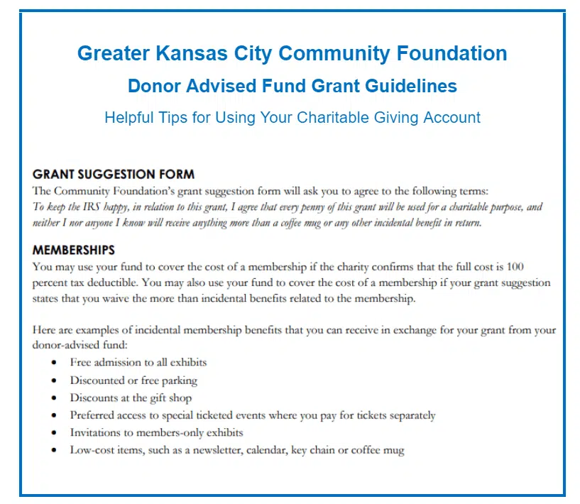 donor advised funds 