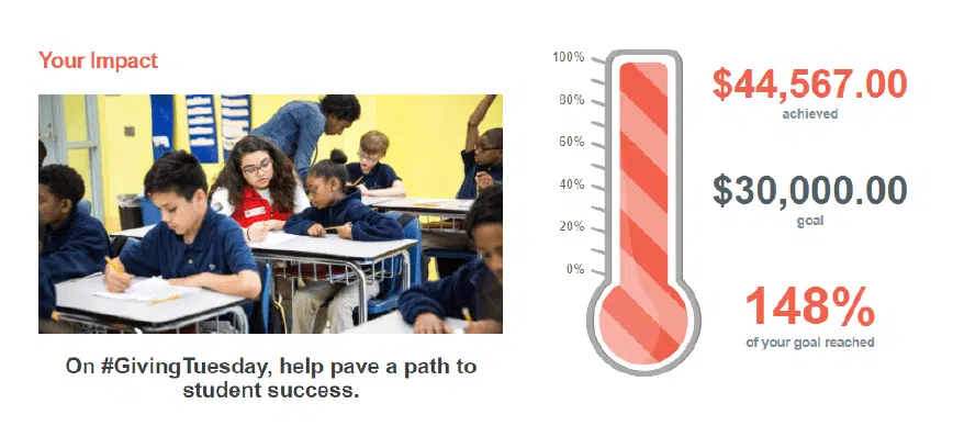 Giving Tuesday peer-to-peer campaign