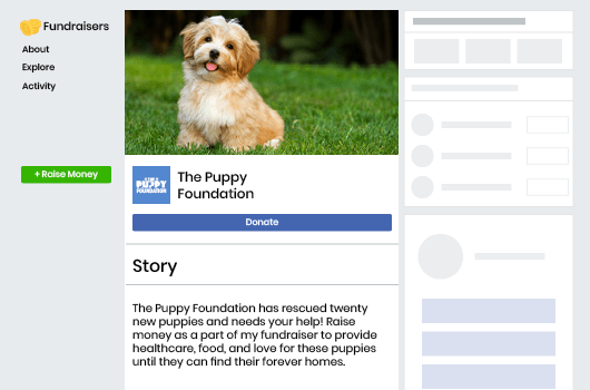 Social media platforms provide donation buttons and campaigns to maximize your online fundraising strategy.