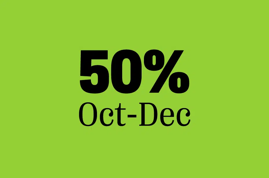 50% of nonprofits receive a majority of their annual contributions from October to December.