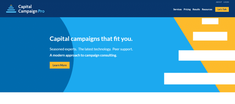 Capital Campaign Pro's homepage