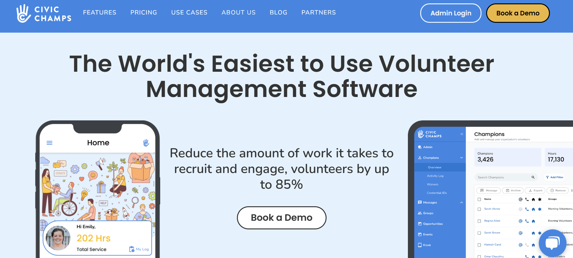 Civic Champs homepage