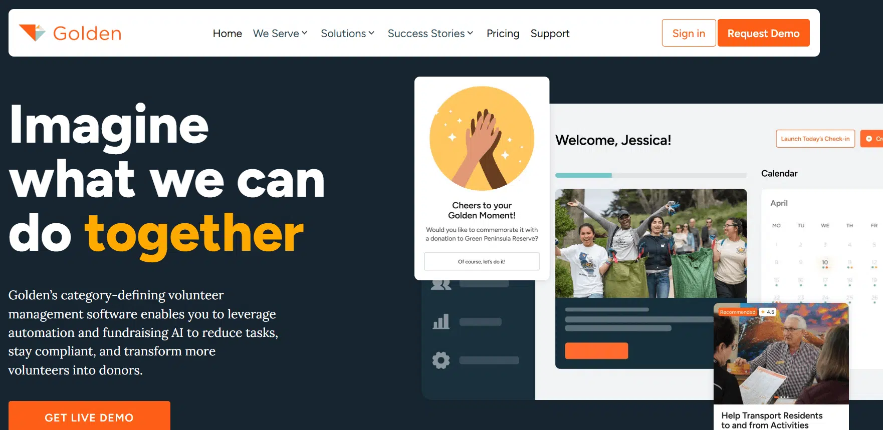 Golden homepage