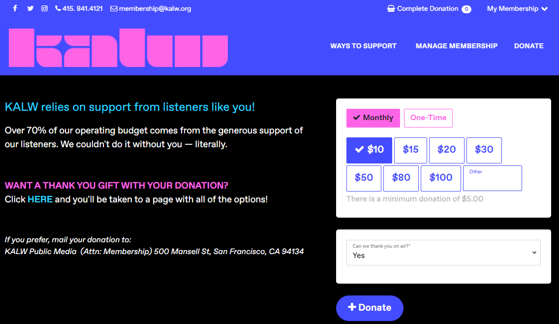 increase monthly giving