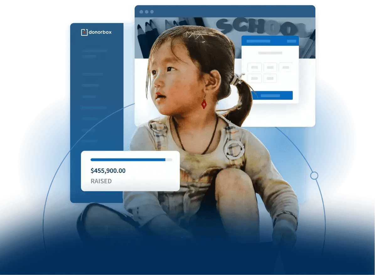 Representation of Donorbox’s nonprofit software