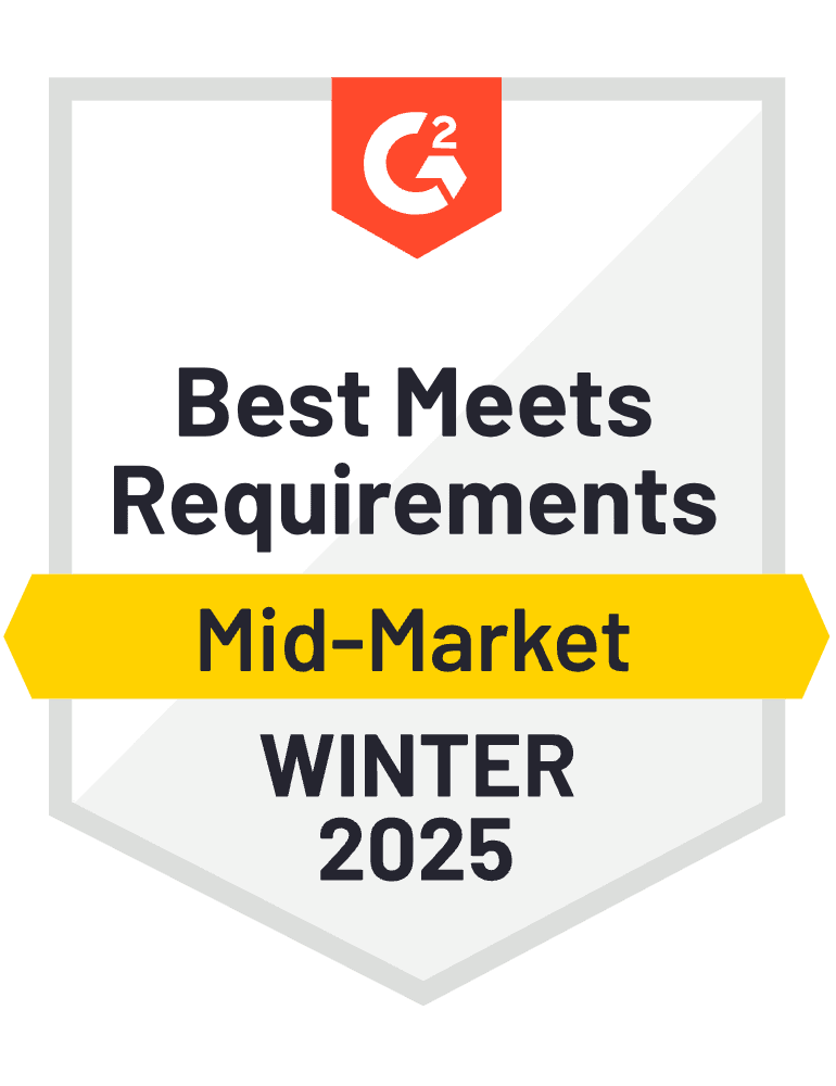 G2 Best Meets Requirements Winter 2025