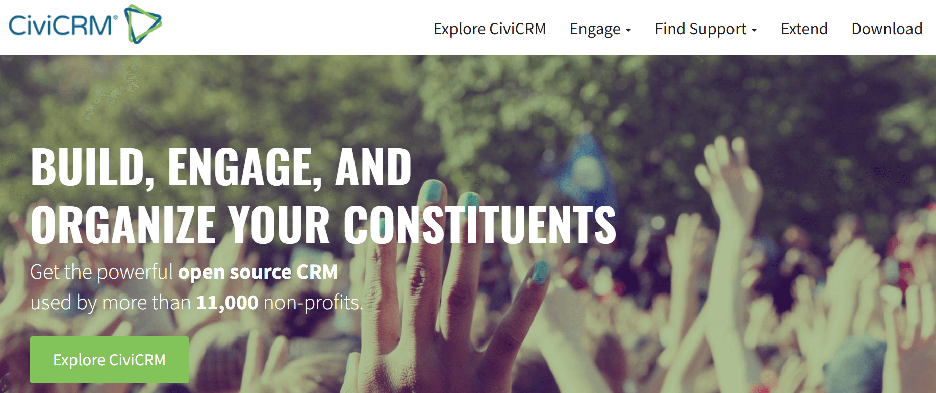 CiviCRM homepage