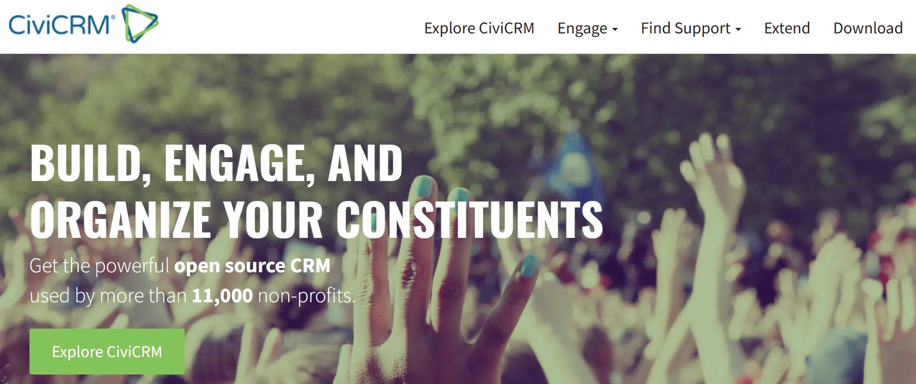 CiviCRM homepage