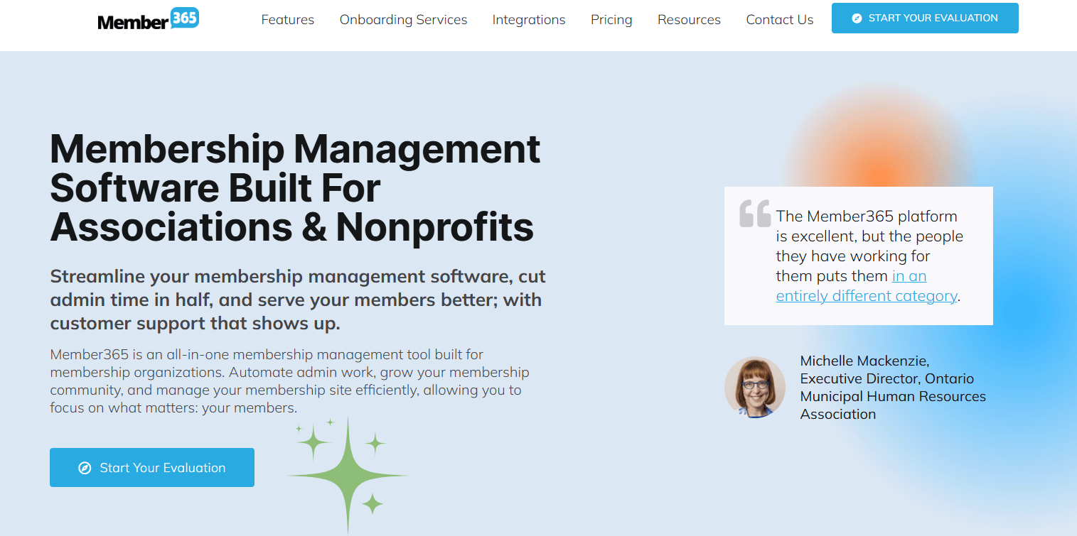 Member365’s homepage