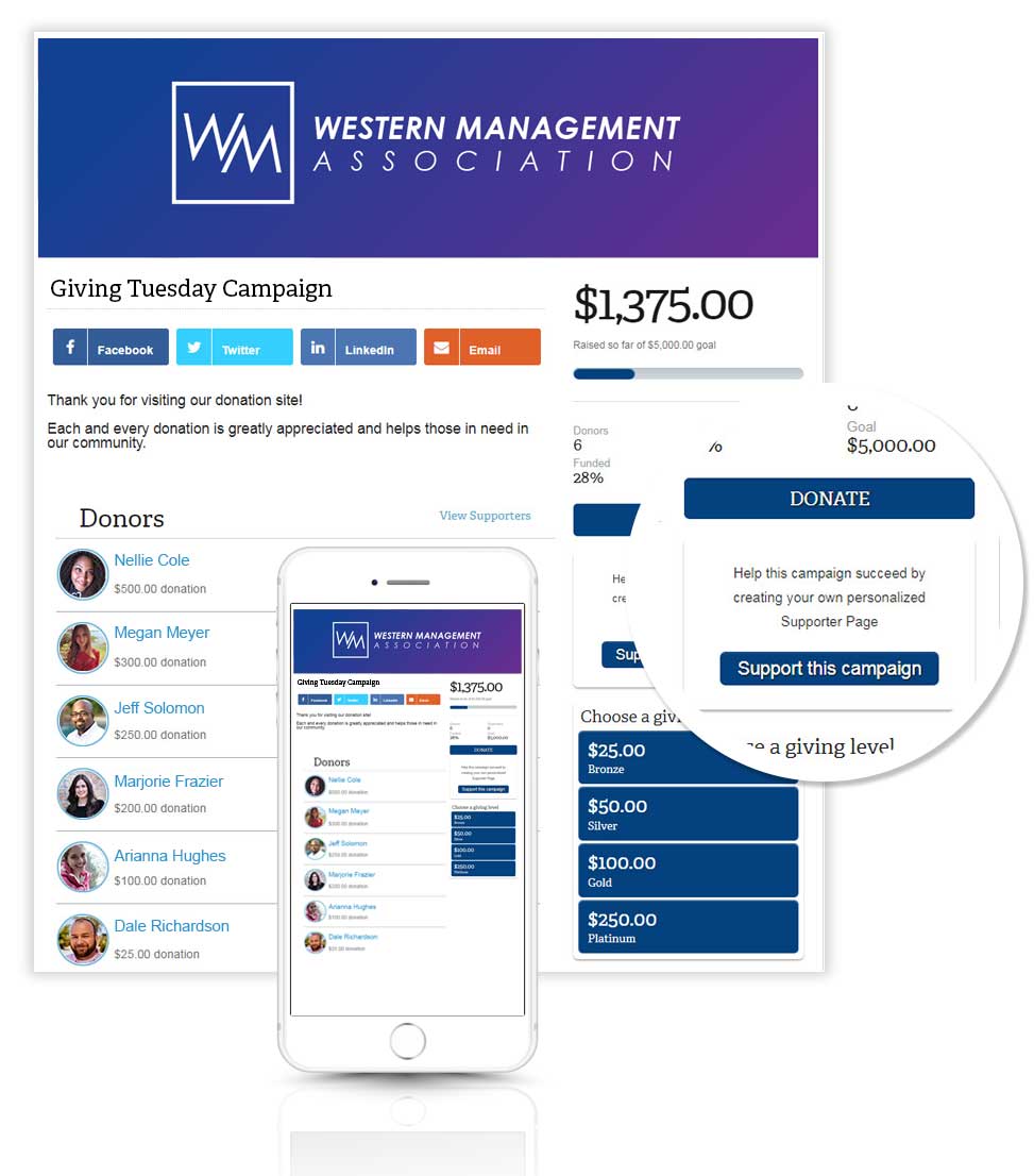 Example of an organization using MemberPlanet’s membership software 