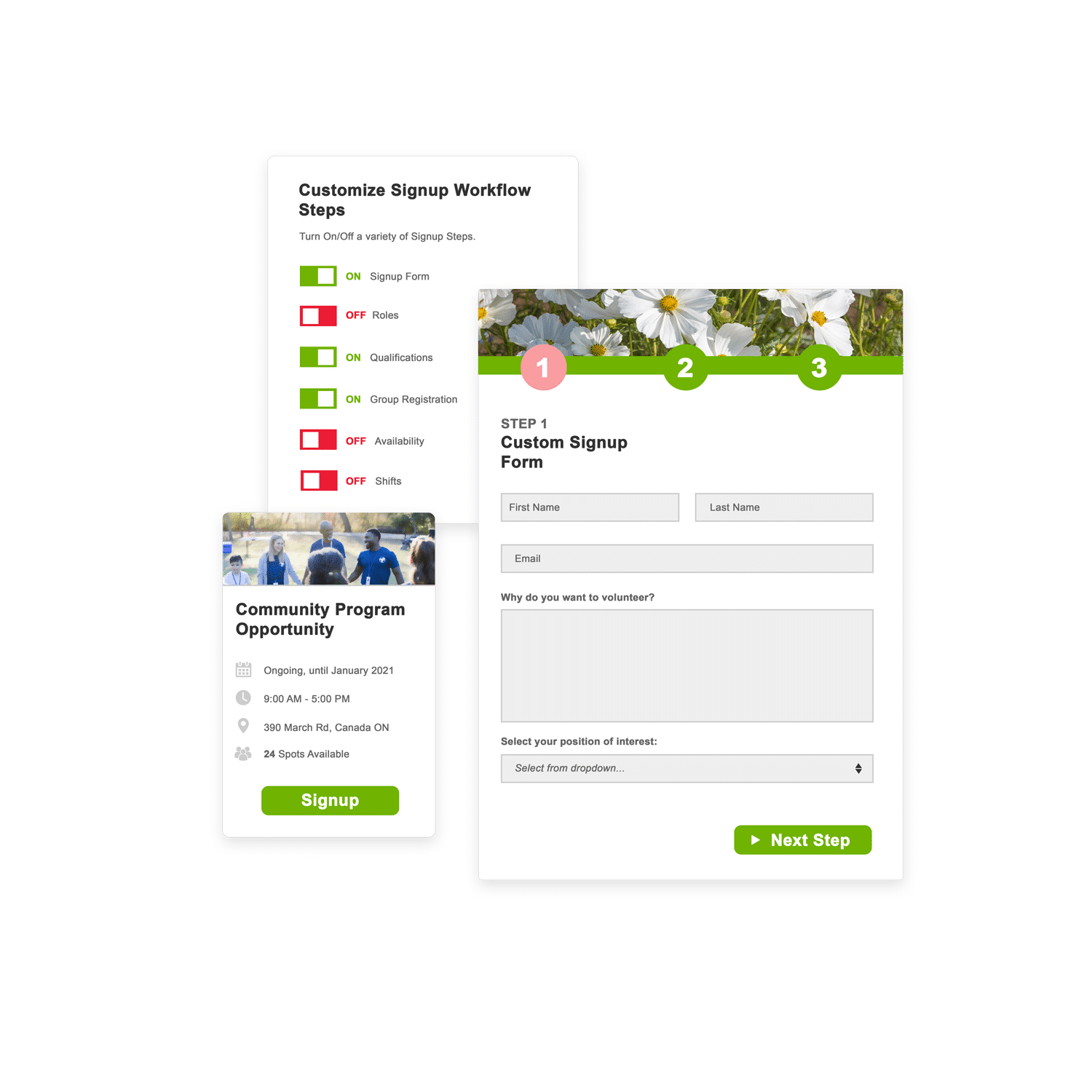 Customized forms and pages