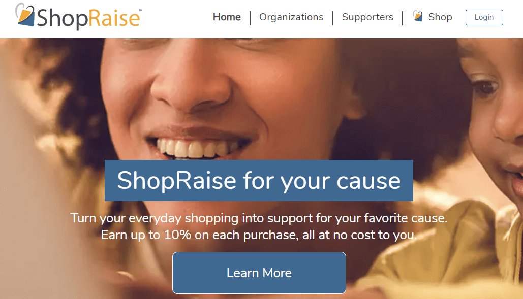ShopRaise homepage