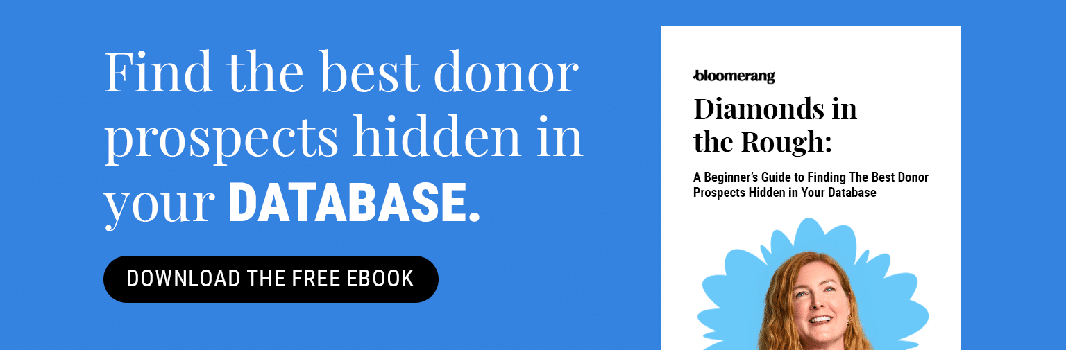 Find the best donor prospects hidden in your donor base. Download the free eBook here. 