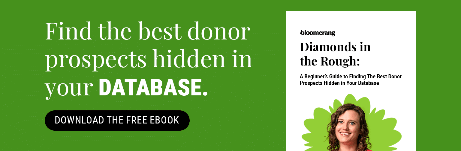 Find the best donor prospects hidden in your database. Download the free eBook here. 