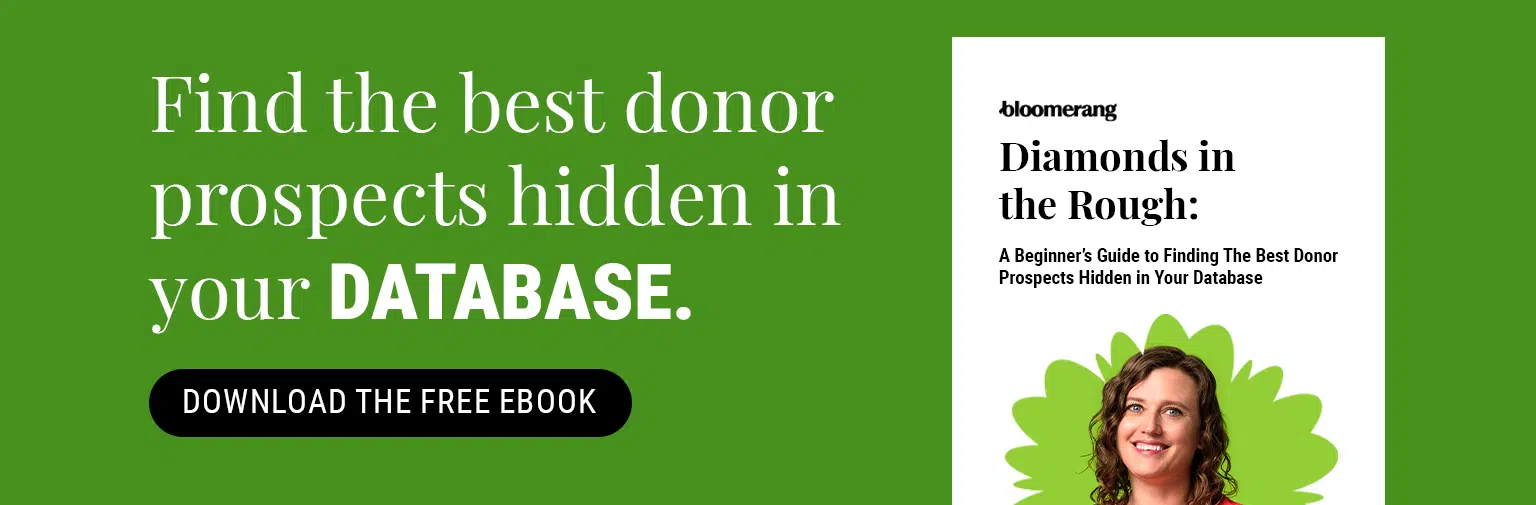 Find the best donor prospects hidden in your database. Download the free eBook here. 