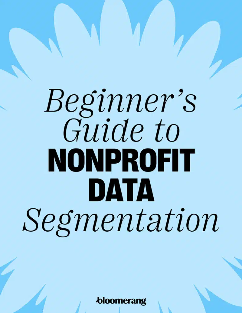 A beginner's guide to nonprofit data segmentation ebook cover