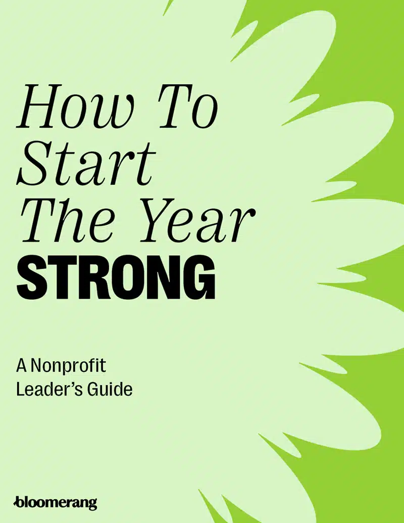 How to Start the Year Strong a Nonprofit Fundrasing Guide ebook cover