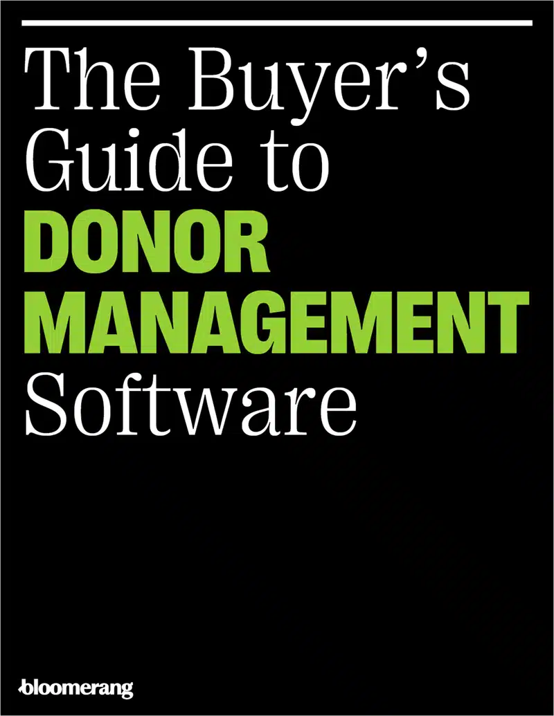 The buyer's guidto donor management software ebook cover