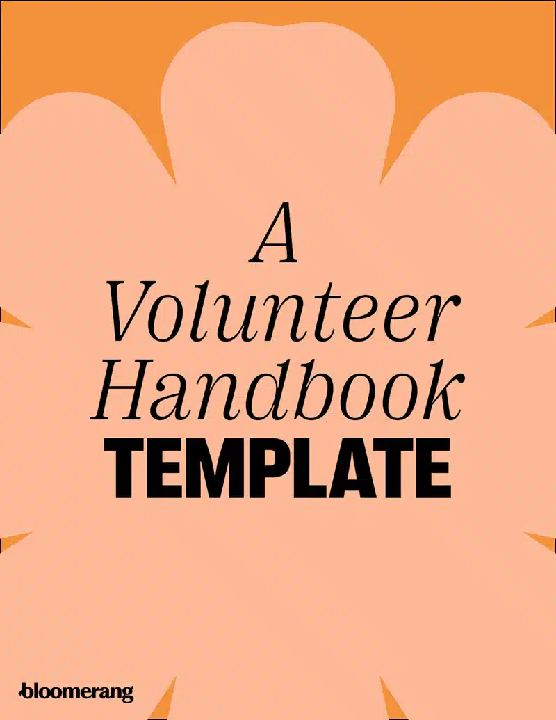 Volunteer handbook template ebook cover
