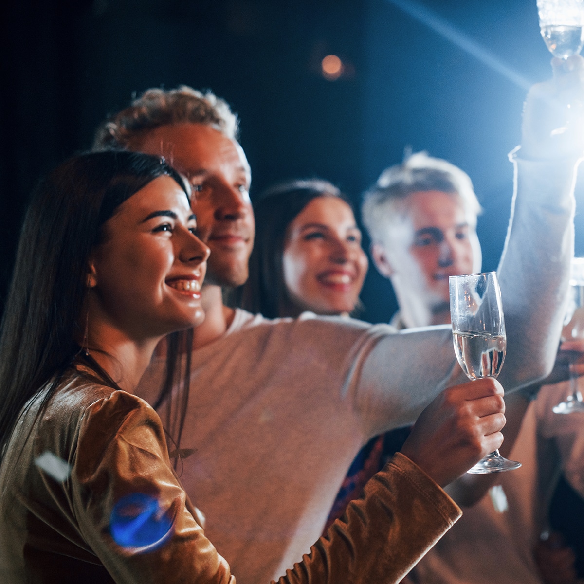 People celebrating at an event