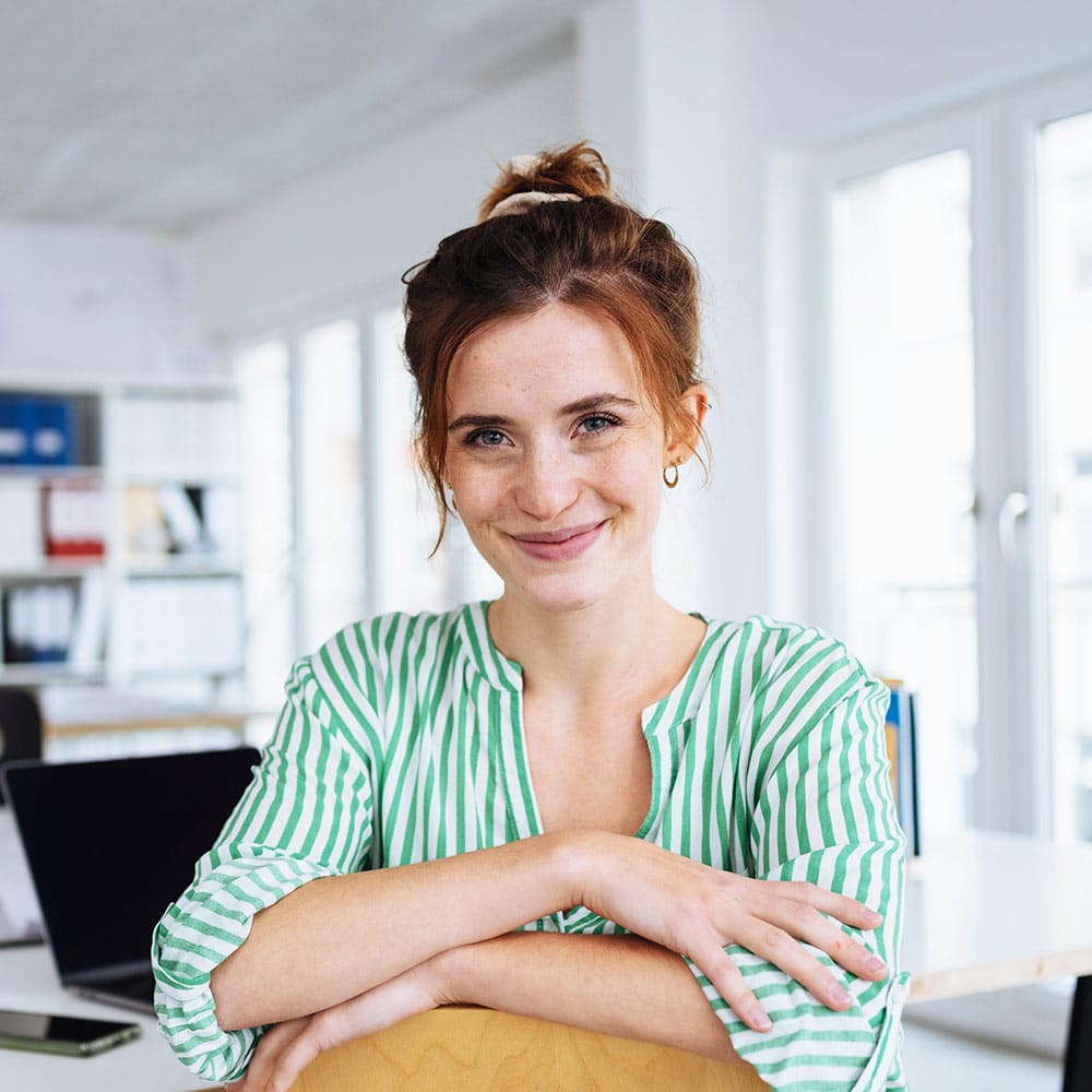 Helpful Employee Woman