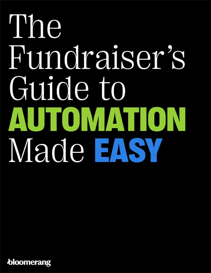 The Fundraisers Guide to Automation Made Easy ebook cover