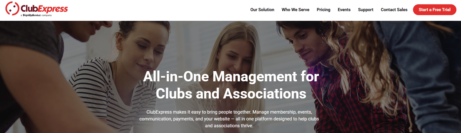 ClubExpress homepage