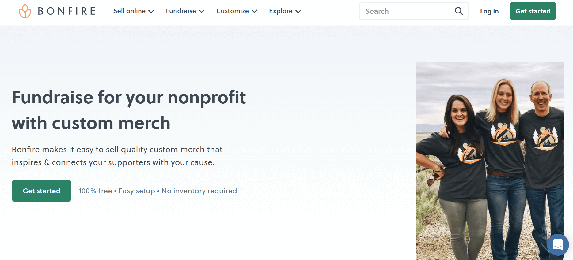 Bonfire’s homepage