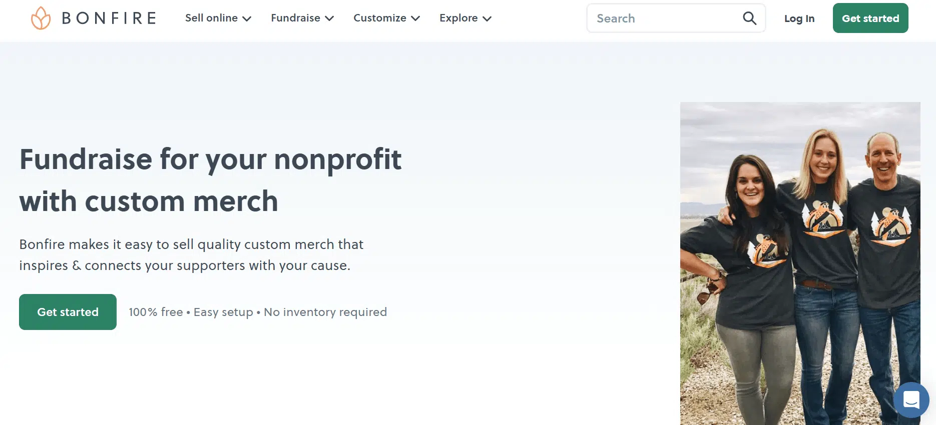 Bonfire’s homepage