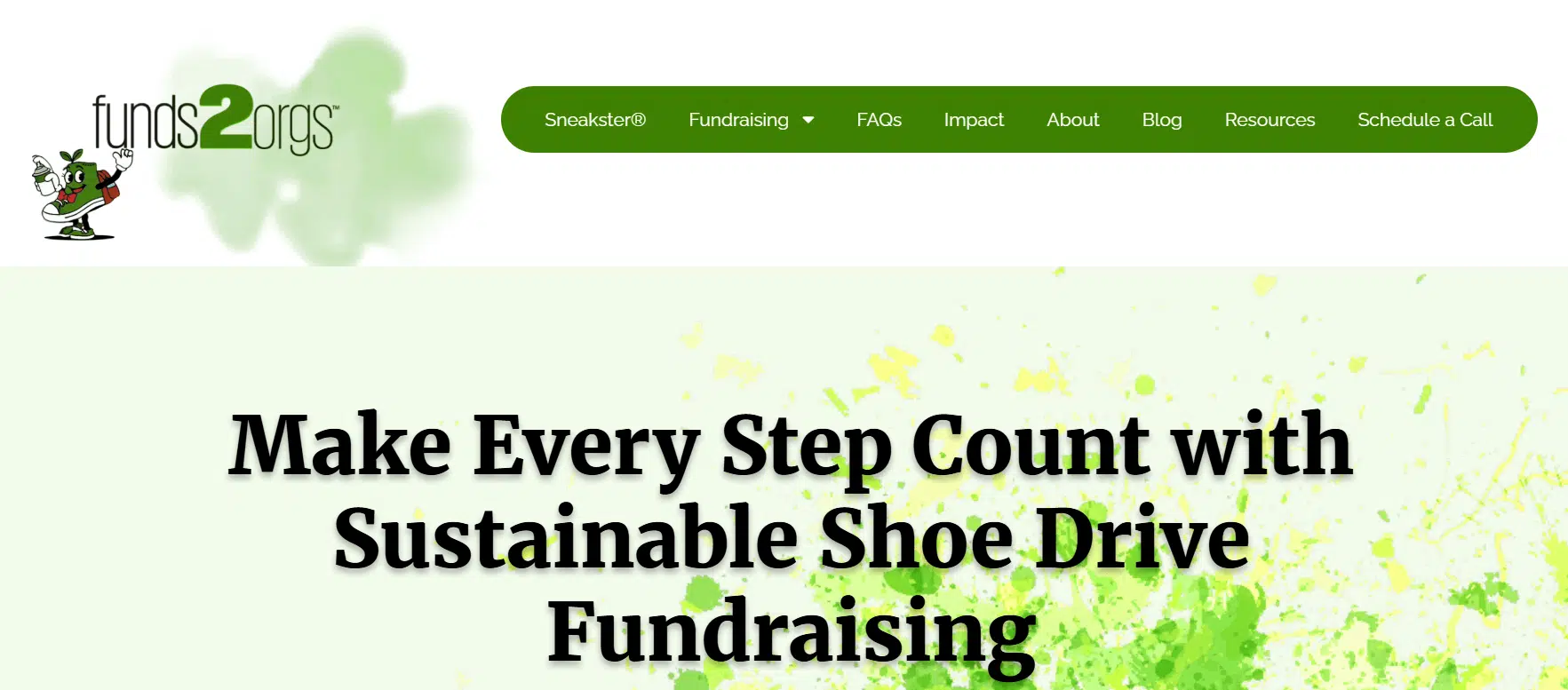 Funds2Orgs’ homepage