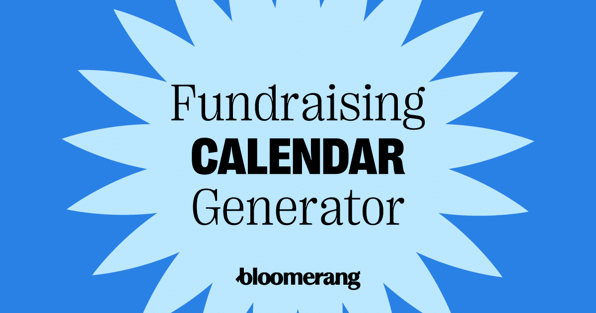 Fundraising Calendar Generator Feature