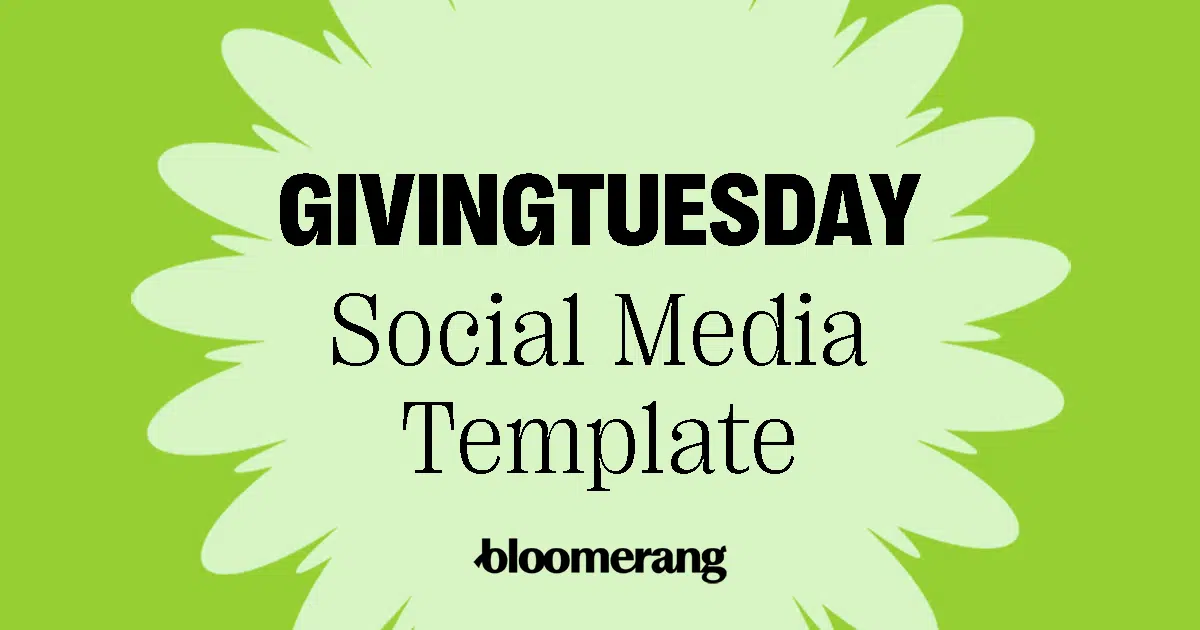 GivingTuesday social media template featured image